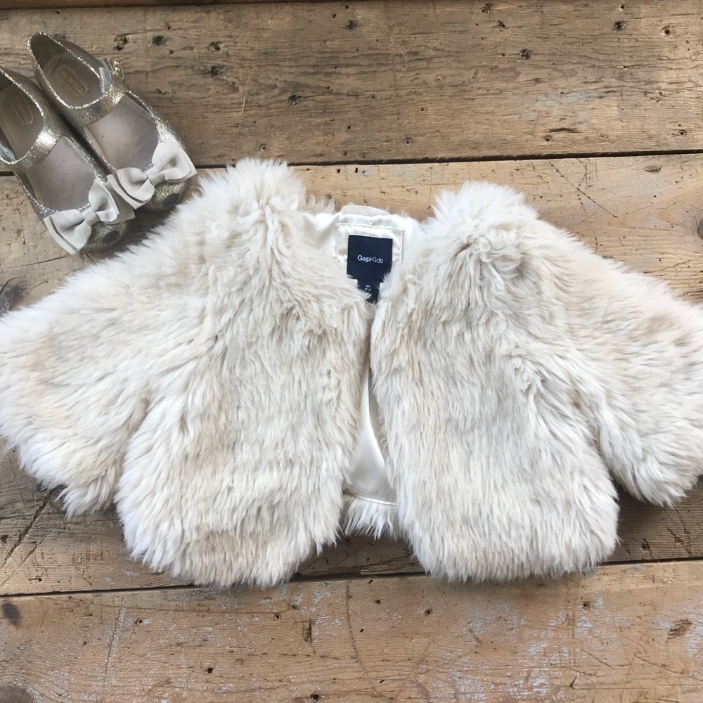 Gap Kids faux fur jacket